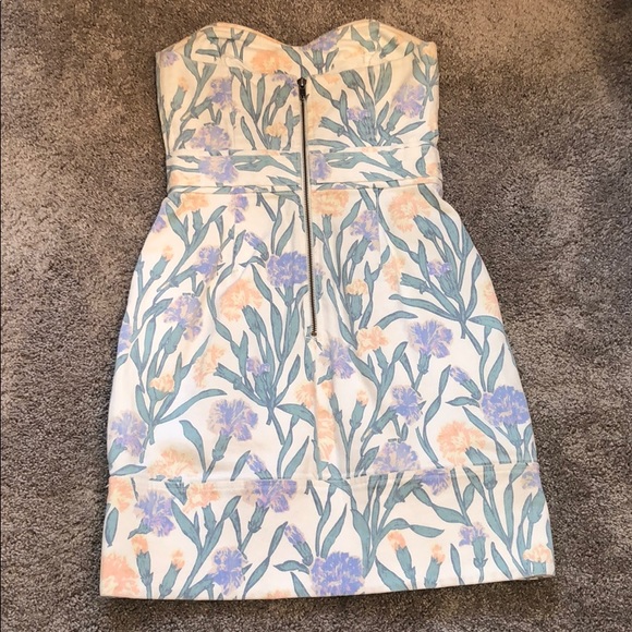 Adorable Patterned FC Jeans Strapless Dress US 4 - Picture 5 of 7